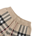 Olive Nylon Check Swim - Men's