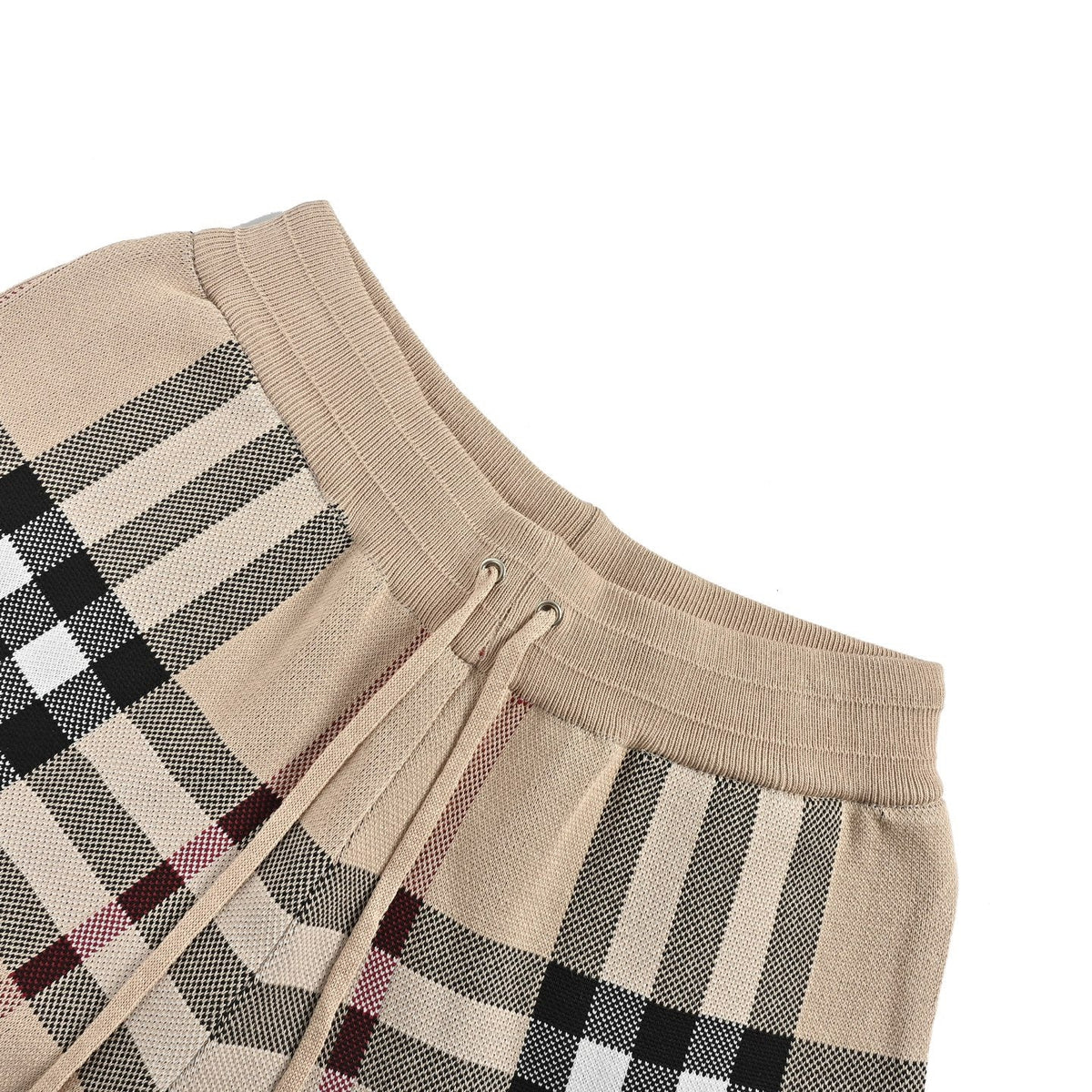 Olive Nylon Check Swim - Men's