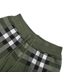 Olive Nylon Check Swim - Men's