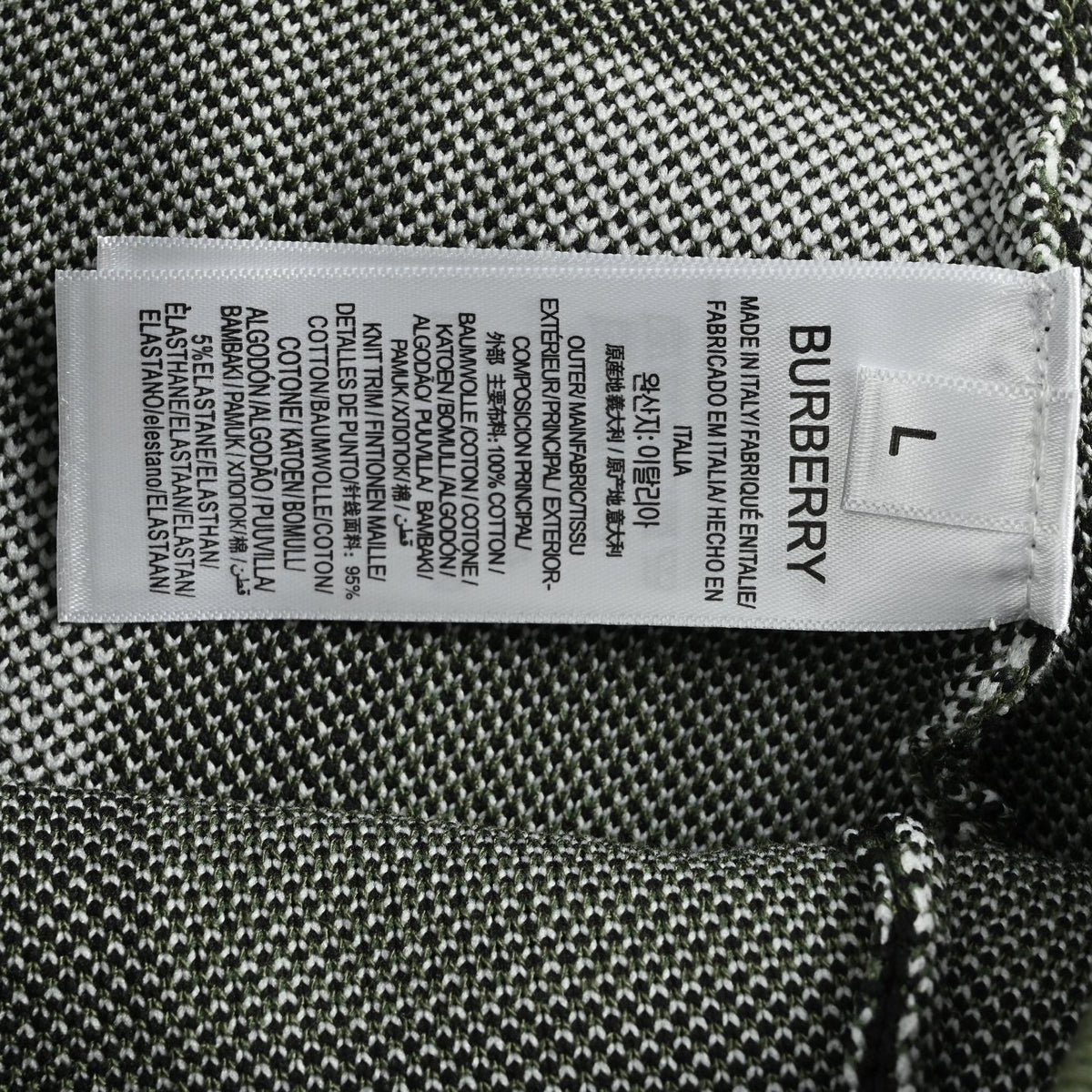 Olive Nylon Check Swim - Men's