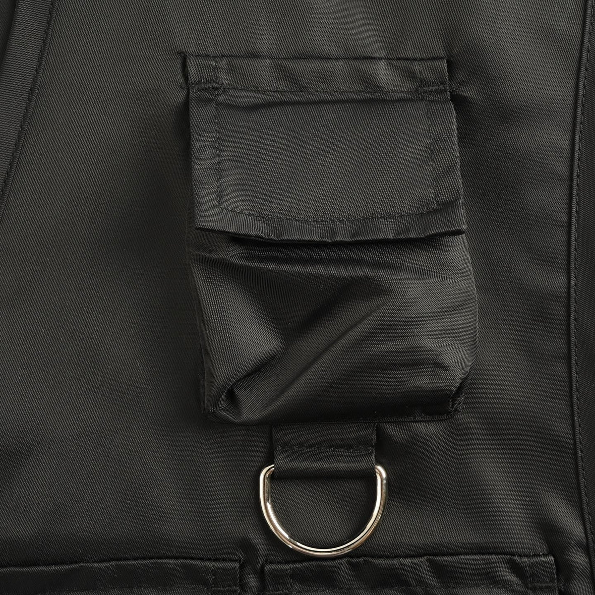 Black Nylon Multi-Pocket Utility Gilet - Men's