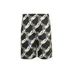 Black Nylon Print Swim - Men's