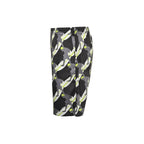 Black Nylon Print Swim - Men's