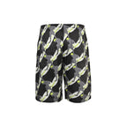 Black Nylon Print Swim - Men's