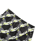 Black Nylon Print Swim - Men's