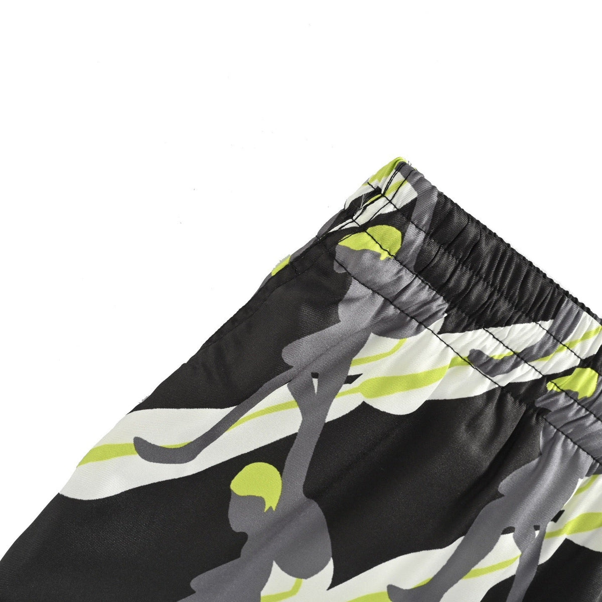 Black Nylon Print Swim - Men's