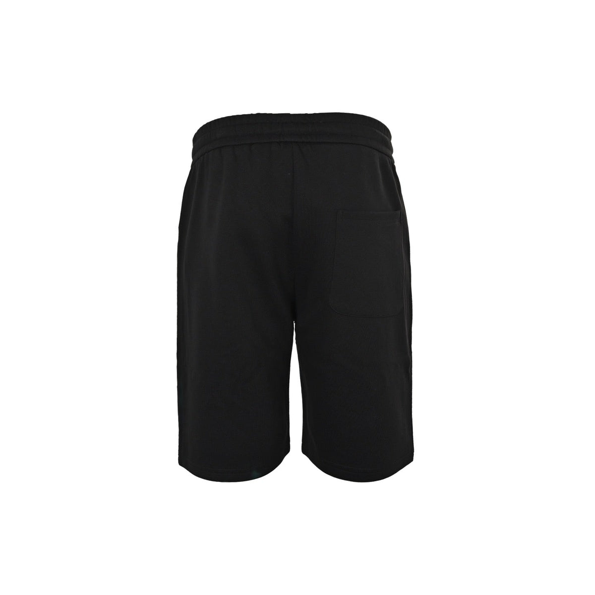 Black Cotton Print Drawstring - Men's