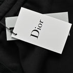 Black Cotton Print Drawstring - Men's