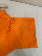 Orange Nylon Badeshorts mit Kontrastband – Herren