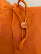 Orange Nylon Badeshorts mit Kontrastband – Herren