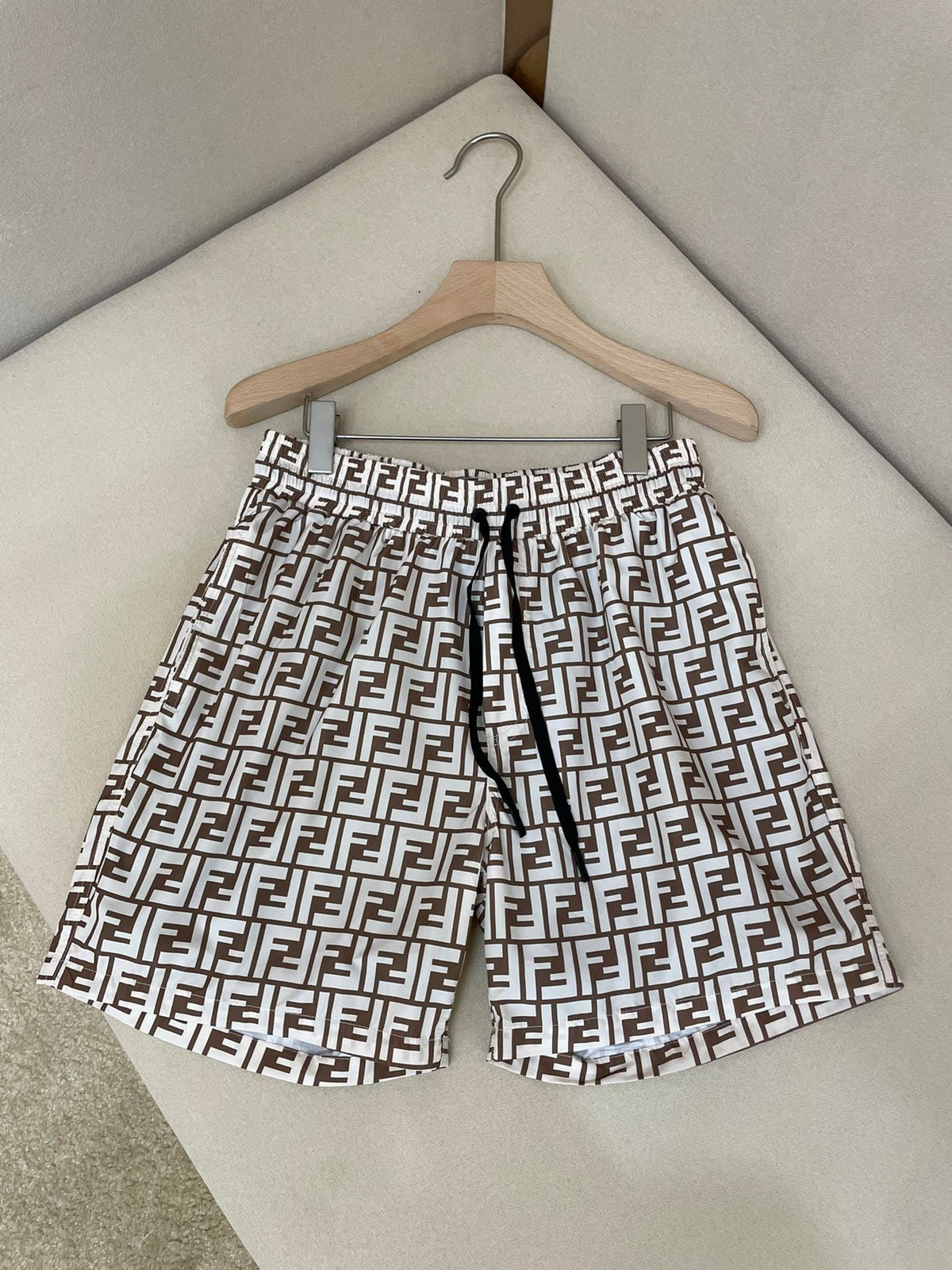 White Nylon Monogram Swim - Men's