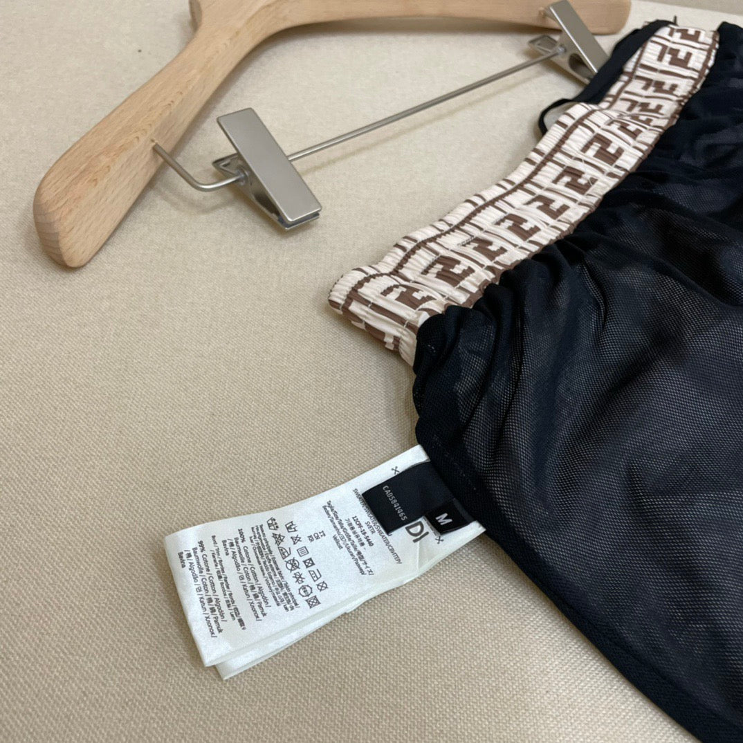 White Nylon Monogram Swim - Men's