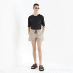 White Nylon Monogram Swim - Men's