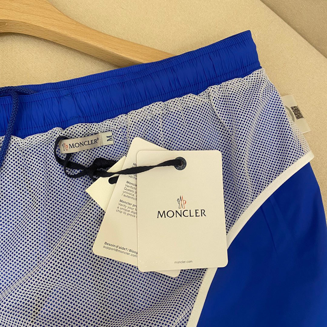Orangefarbene Badeshorts aus schlichtem Nylon – Herren