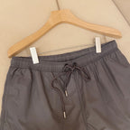 Orangefarbene Badeshorts aus schlichtem Nylon – Herren