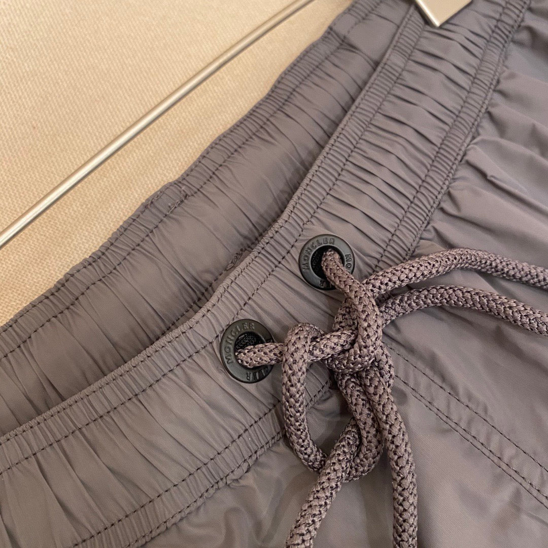 Orangefarbene Badeshorts aus schlichtem Nylon – Herren