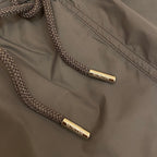 Orangefarbene Badeshorts aus schlichtem Nylon – Herren