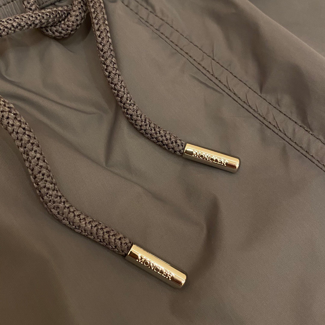 Orangefarbene Badeshorts aus schlichtem Nylon – Herren