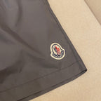 Orangefarbene Badeshorts aus schlichtem Nylon – Herren