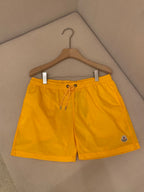Orangefarbene Badeshorts aus schlichtem Nylon – Herren