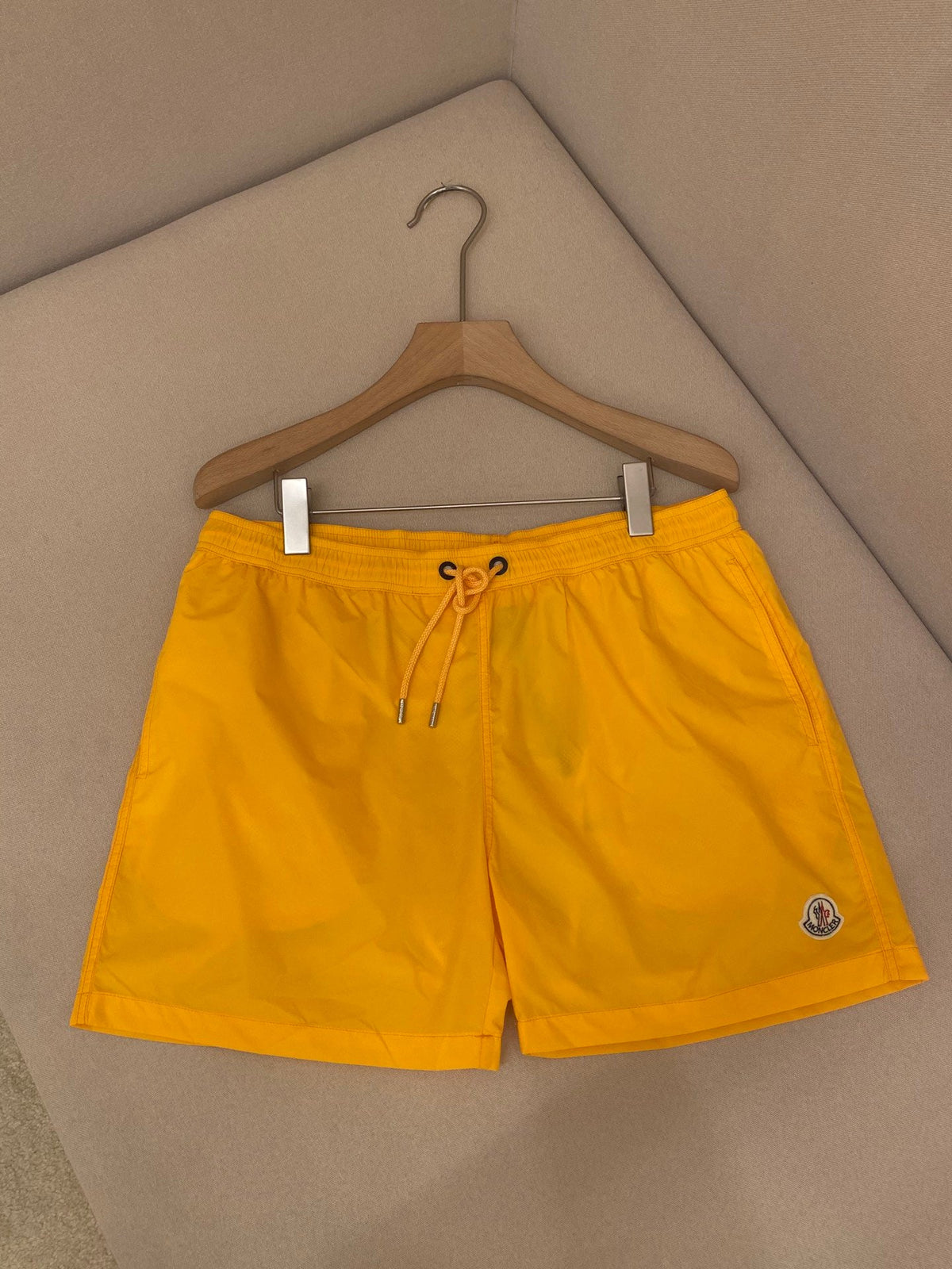 Orange Nylon Plain Swim - Men's