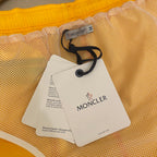 Orangefarbene Badeshorts aus schlichtem Nylon – Herren