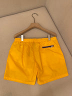 Orangefarbene Badeshorts aus schlichtem Nylon – Herren