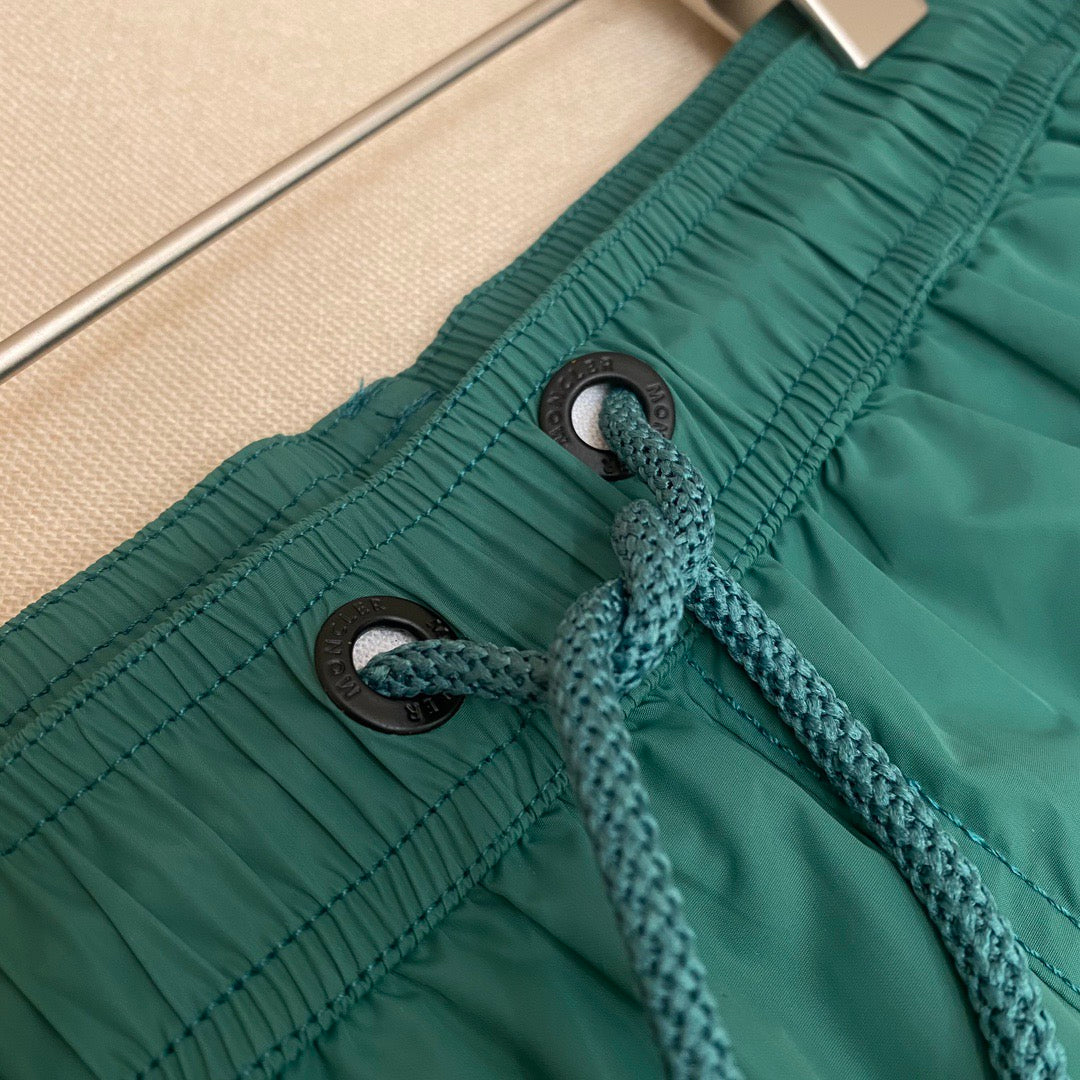 Orangefarbene Badeshorts aus schlichtem Nylon – Herren
