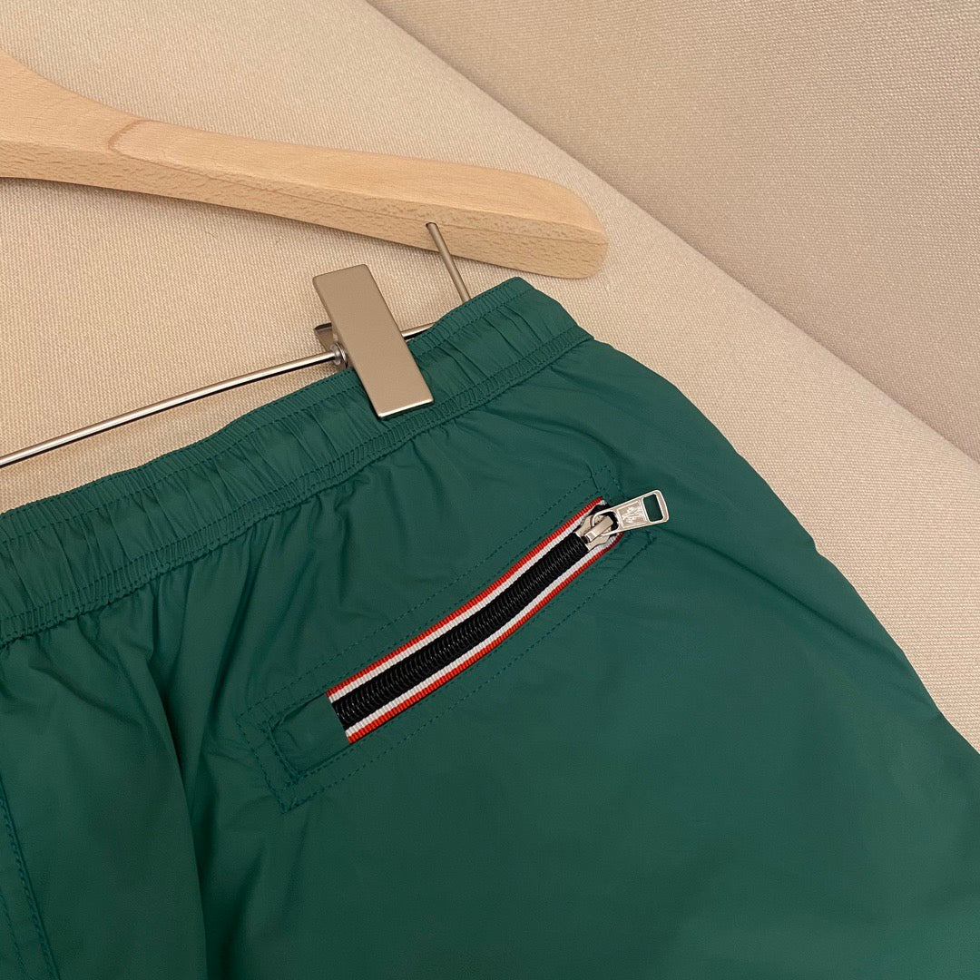 Orangefarbene Badeshorts aus schlichtem Nylon – Herren