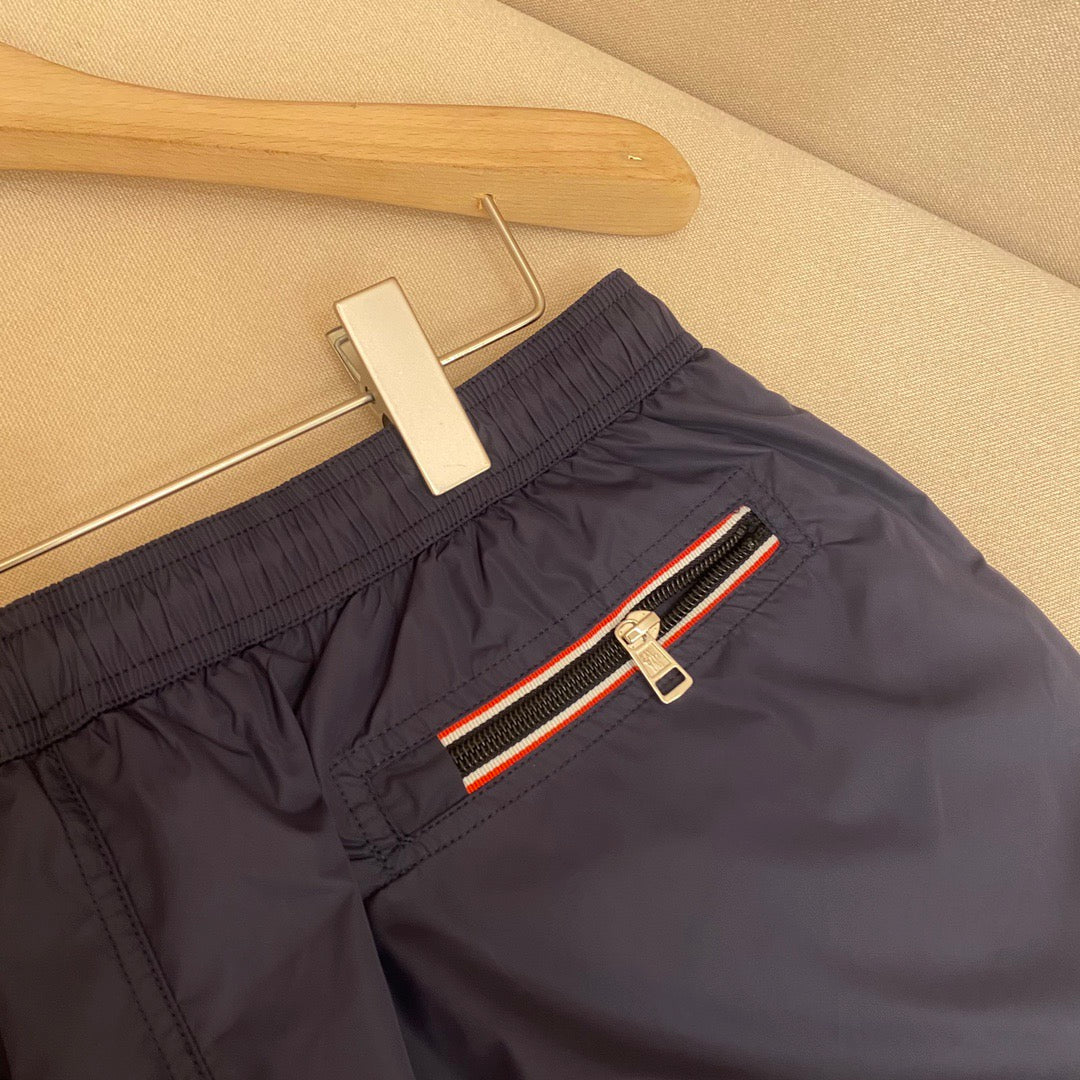 Orangefarbene Badeshorts aus schlichtem Nylon – Herren