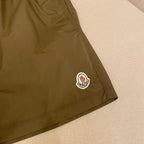 Orangefarbene Badeshorts aus schlichtem Nylon – Herren