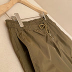 Orangefarbene Badeshorts aus schlichtem Nylon – Herren