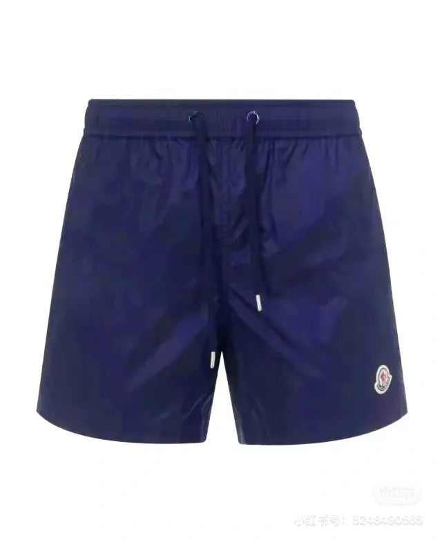 Orangefarbene Badeshorts aus schlichtem Nylon – Herren