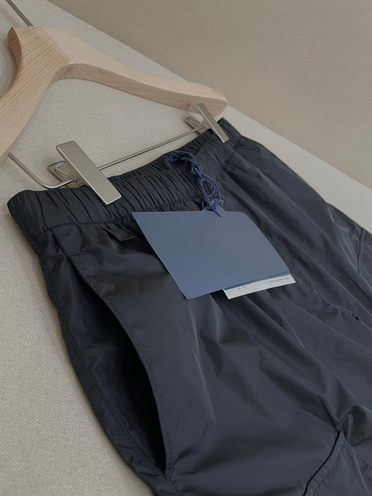 Marineblaues Nylon Cargo - Herren