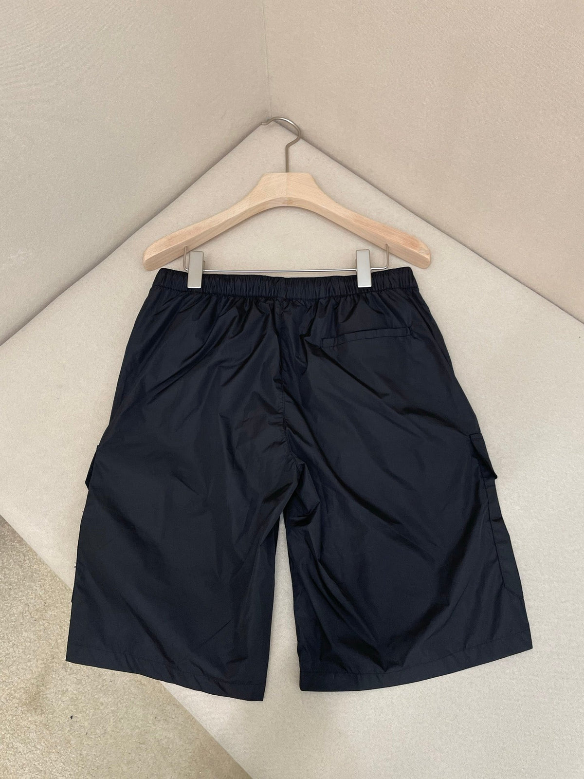 Marineblaues Nylon Cargo - Herren