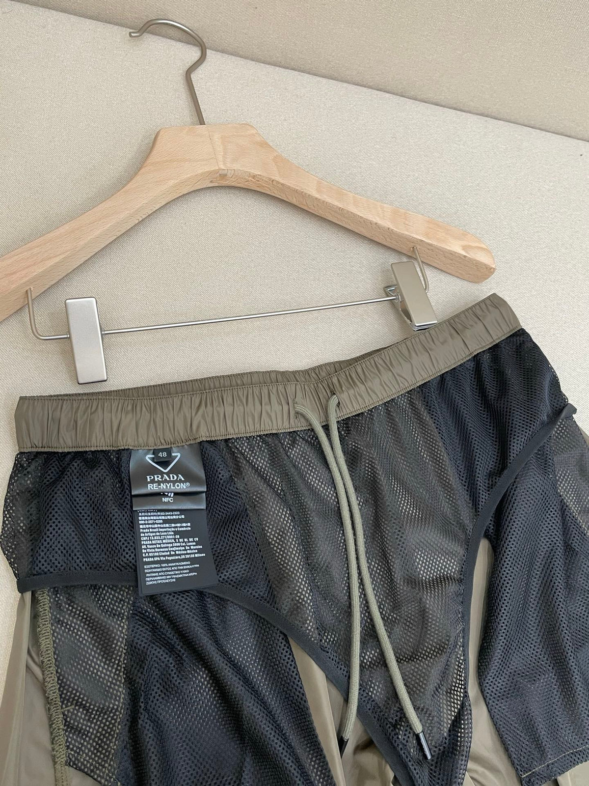 Marineblaues Nylon Cargo - Herren