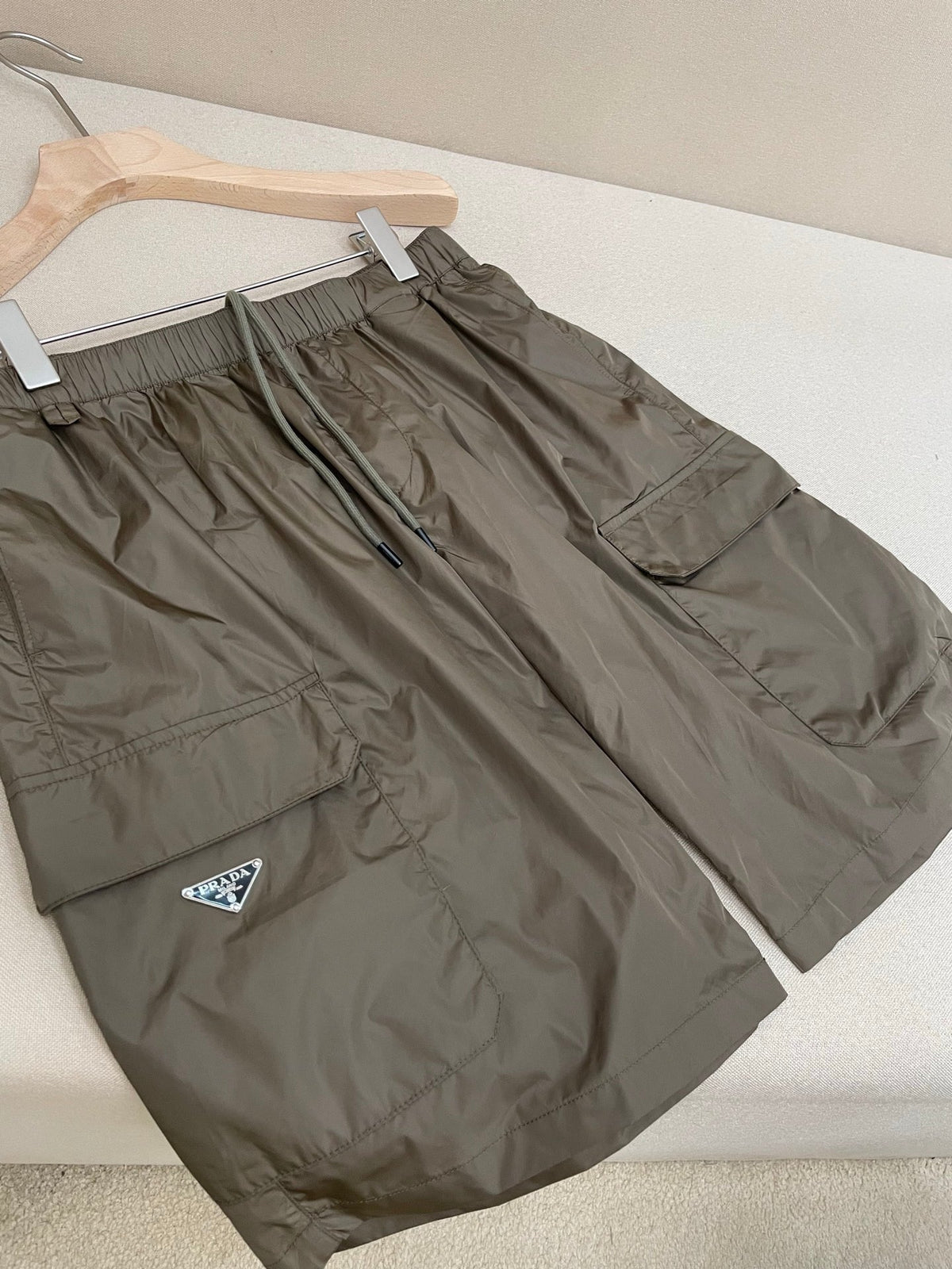 Marineblaues Nylon Cargo - Herren