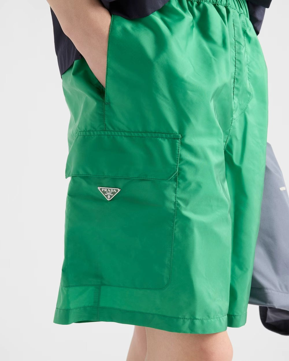 Marineblaues Nylon Cargo - Herren