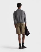 Marineblaues Nylon Cargo - Herren