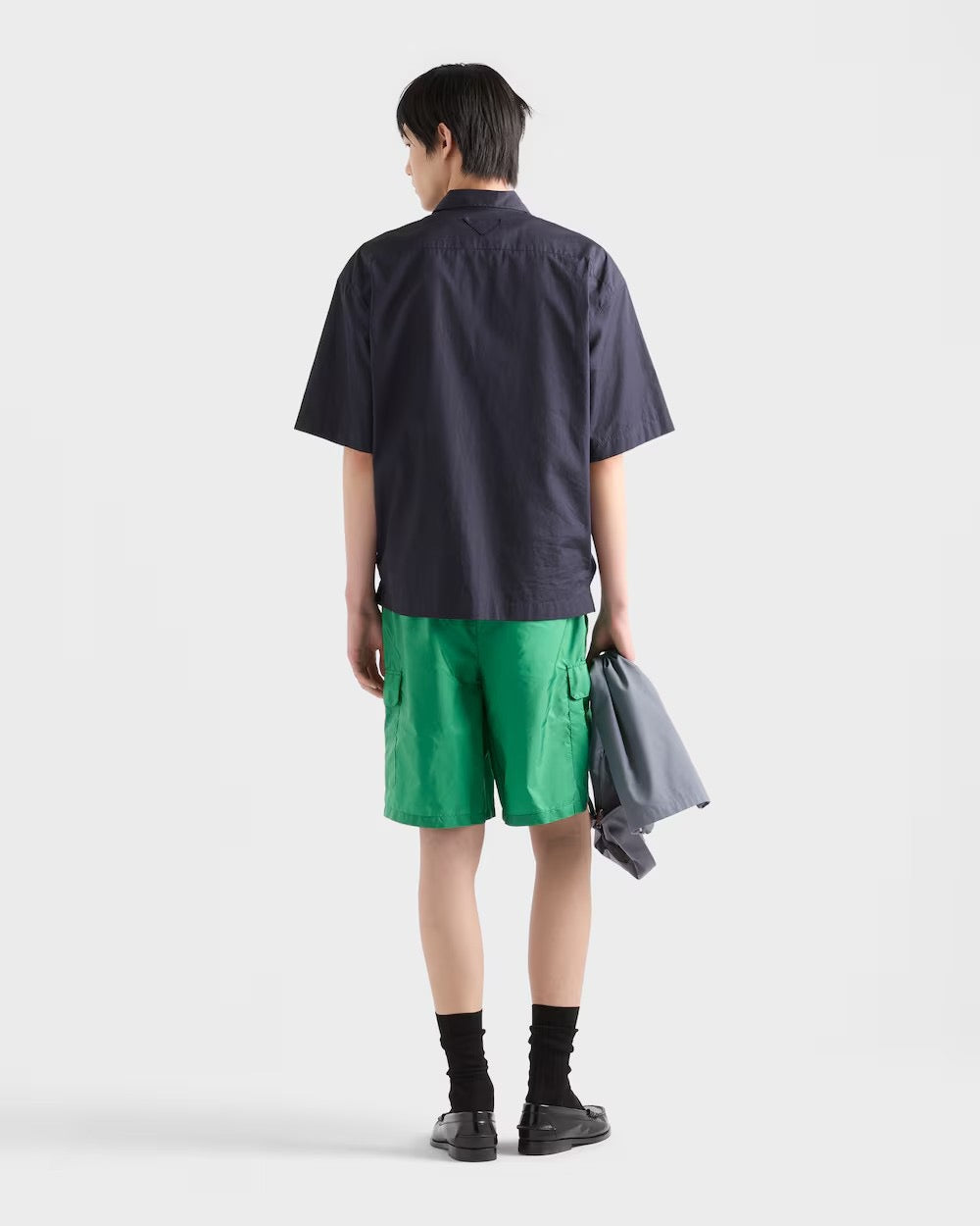 Marineblaues Nylon Cargo - Herren