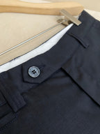 White Cotton Tailored Cargo - Men's