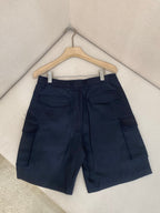 White Cotton Tailored Cargo - Men's