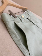 White Cotton Tailored Cargo - Men's