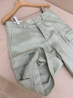 White Cotton Tailored Cargo - Men's