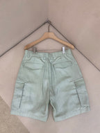 White Cotton Tailored Cargo - Men's