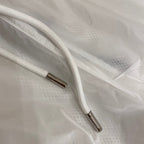 White Nylon Contrast Trim Swim - Men's