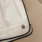 White Nylon Contrast Trim Swim - Men's
