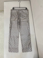 Beige Canvas Monogram Wide-Leg - Men's