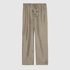 Beige Canvas Monogram Wide-Leg - Men's