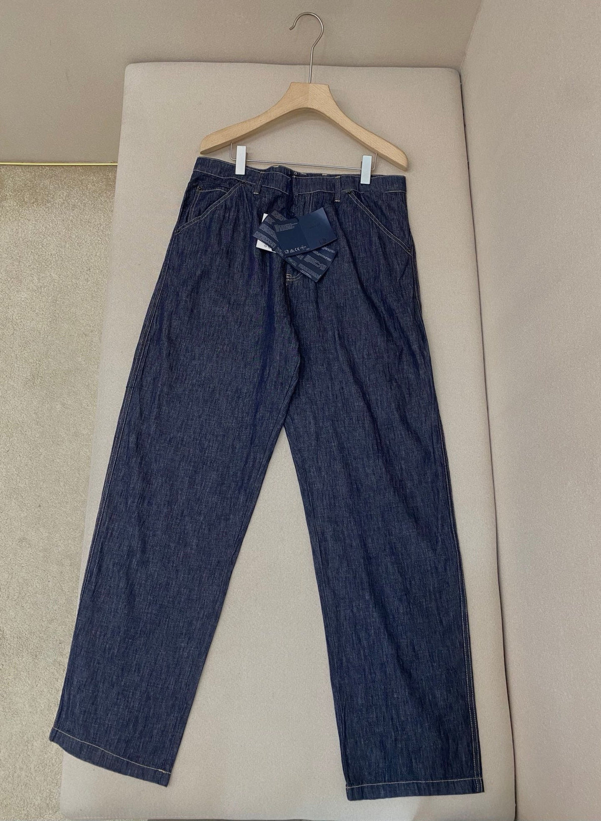 Blue Denim Uni Weites Bein – Herren